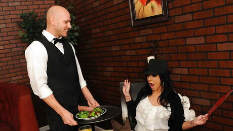 Hot Milfs in Reality scene in restraunt from Brazzers